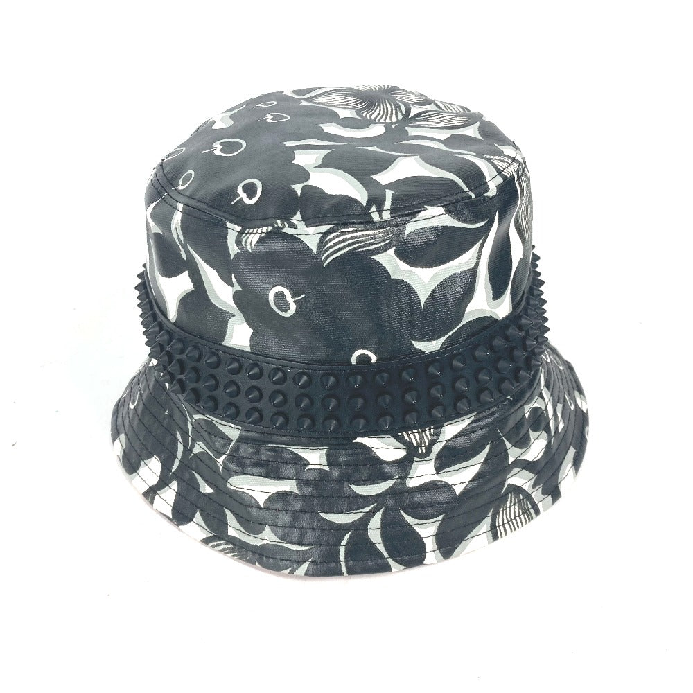 Christian Louboutin hat cotton black Studs mens(Unisex) M Used Authentic
