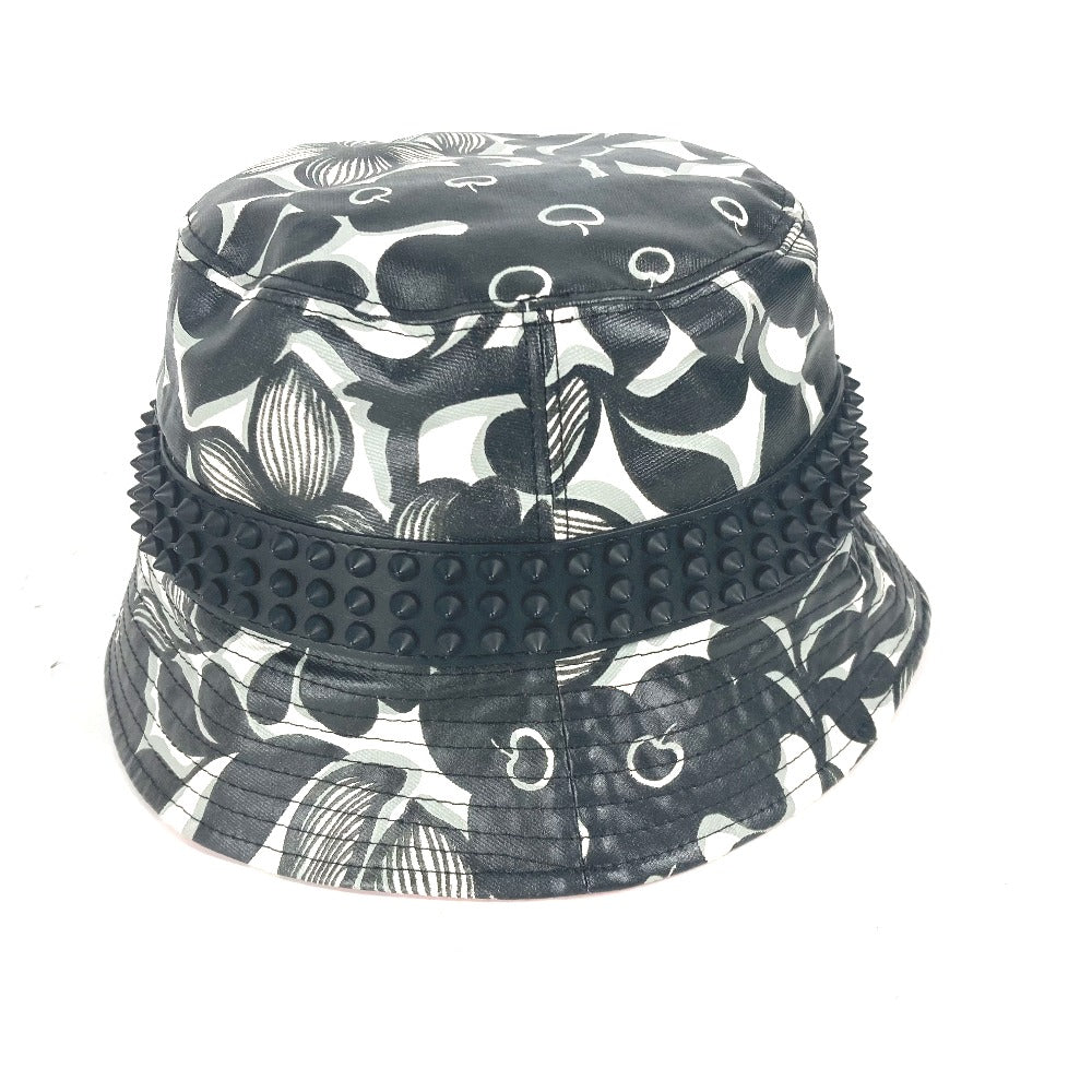 Christian Louboutin hat cotton black Studs mens(Unisex) M Used Authentic