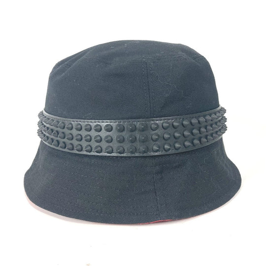 Christian Louboutin hat 3235326 cotton black Studs BOBINO unisex(Unisex) L Used Authentic
