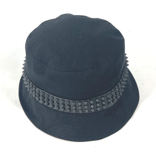 Christian Louboutin hat 3235326 cotton black Studs BOBINO unisex(Unisex) L Used Authentic