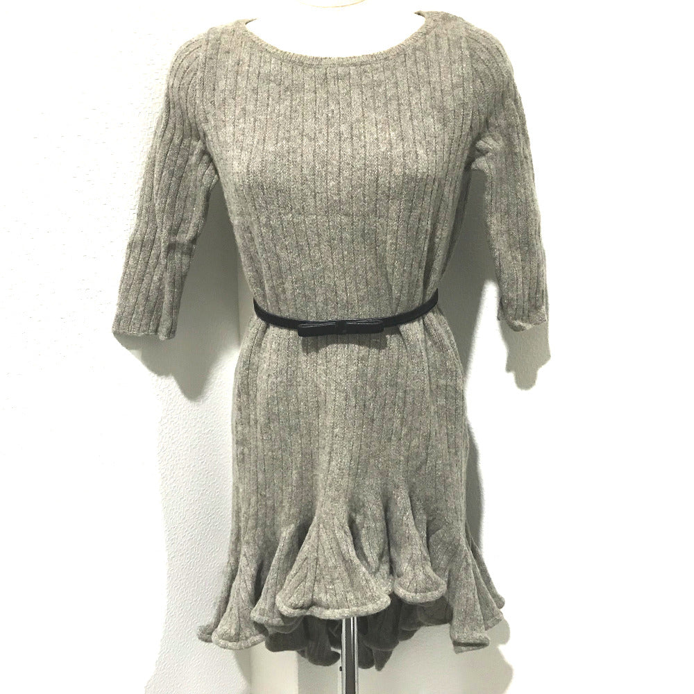 JILLSTUART one piece 092-7272006 Hair 100% gray Frill hem Jill Stuart x Youna Women 2 Used Authentic
