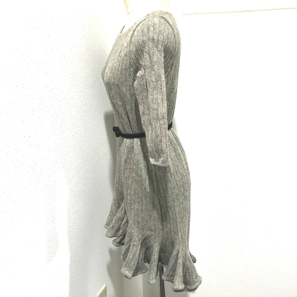 JILLSTUART one piece 092-7272006 Hair 100% gray Frill hem Jill Stuart x Youna Women 2 Used Authentic