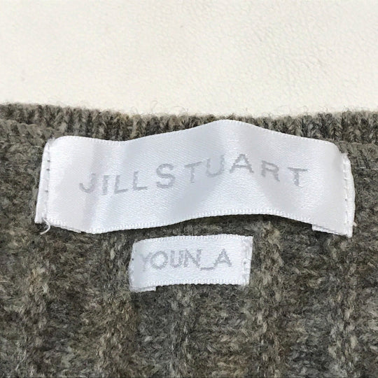 JILLSTUART one piece 092-7272006 Hair 100% gray Frill hem Jill Stuart x Youna Women 2 Used Authentic