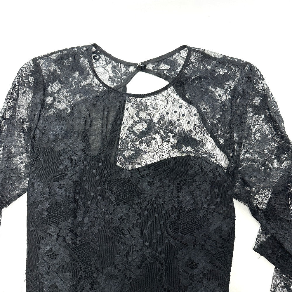 JILLSTUART one piece 108-7140014 polyester black Endi Robe Nadia Lace Women 2 Used Authentic