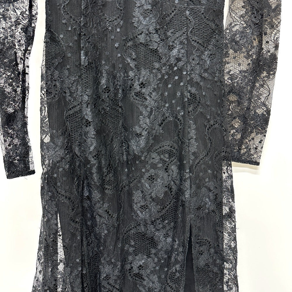 JILLSTUART one piece 108-7140014 polyester black Endi Robe Nadia Lace Women 2 Used Authentic