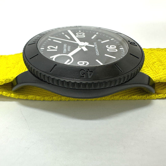 TOM FORD Watches Mechanical Automatic TFT002 Plastic, Nylon black No.002 Ocean Plastic Sports Timepiece black dial mens Used Authentic