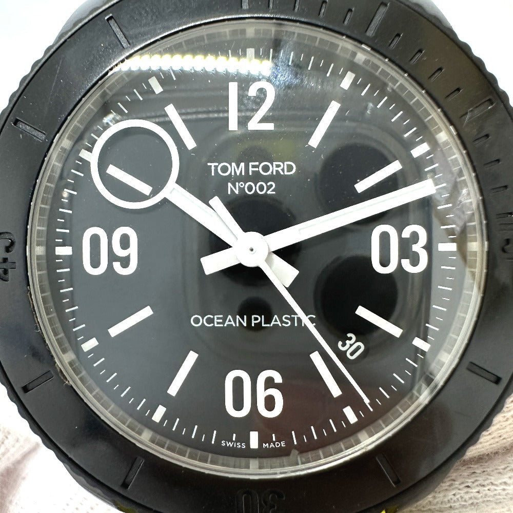 TOM FORD Watches Mechanical Automatic TFT002 Plastic, Nylon black No.002 Ocean Plastic Sports Timepiece black dial mens Used Authentic