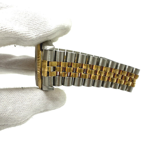 ROLEX Watches Mechanical Automatic 16233G Stainless Steel/YG Silver Datejust 10P Diamond gold dial