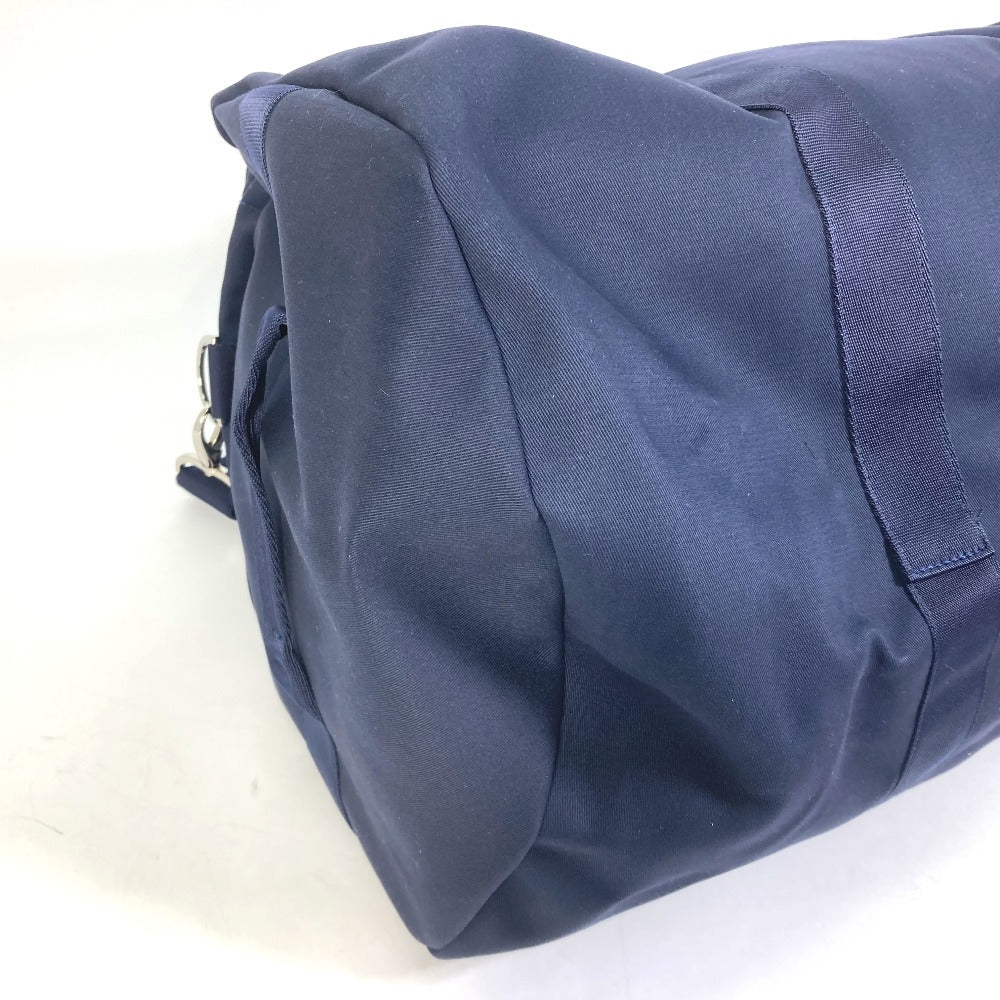 ROLEX Boston Duffel bag canvas Navy Logo embroidery Sports bag