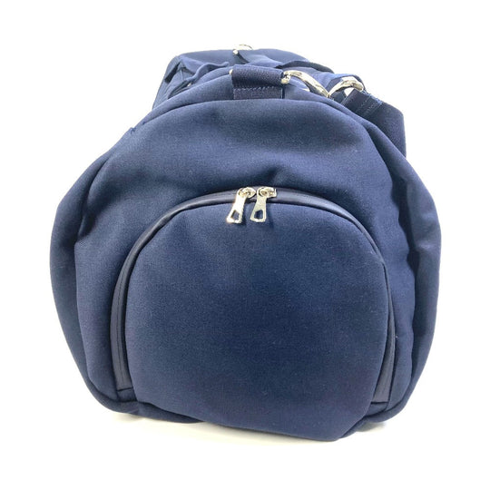 ROLEX Boston Duffel bag canvas Navy Logo embroidery Sports bag