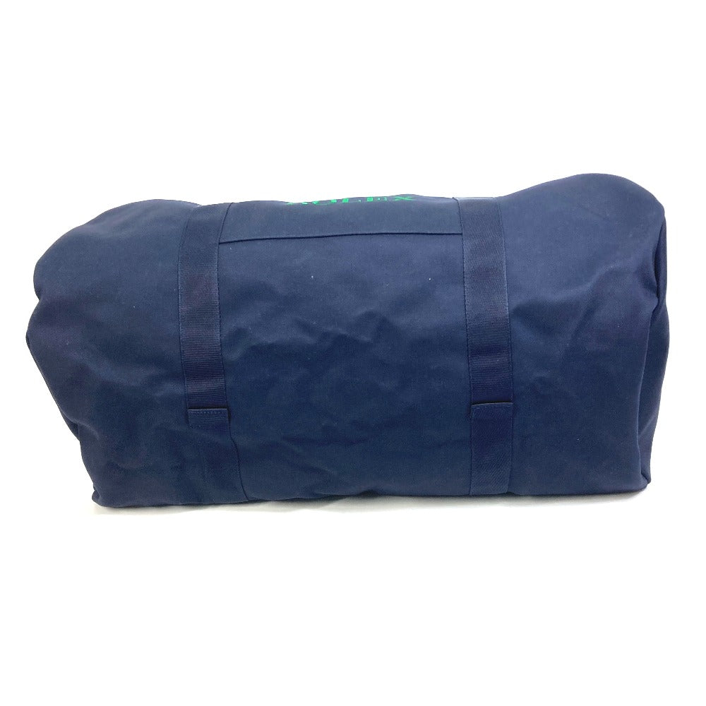 ROLEX Boston Duffel bag canvas Navy Logo embroidery Sports bag