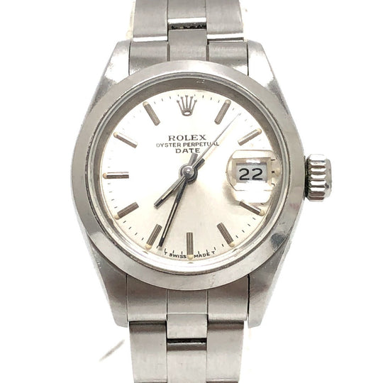 ROLEX Watches Mechanical Automatic 69160 Stainless Steel Silver Oyster Perpetual Date Ivory dial