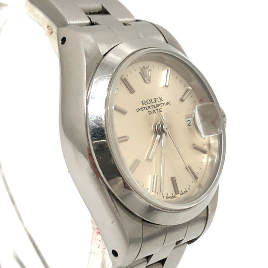 ROLEX Watches Mechanical Automatic 69160 Stainless Steel Silver Oyster Perpetual Date Ivory dial