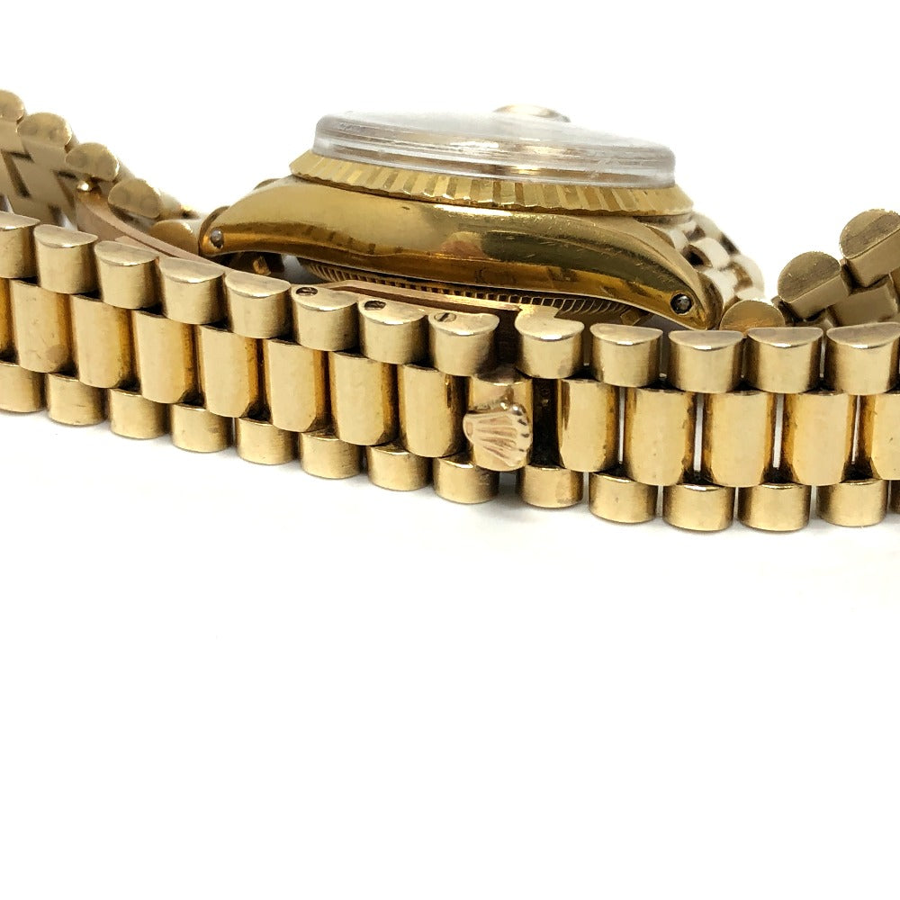 ROLEX Watches Mechanical Automatic 6527 18K Yellow Gold gold K18 Solid Datejust gold dial Women Used Authentic