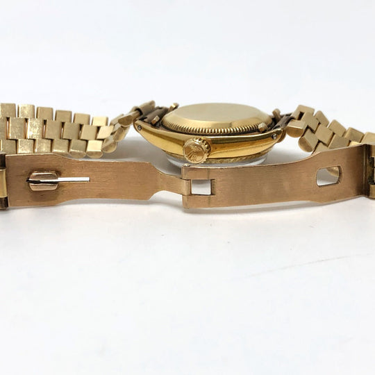 ROLEX Watches Mechanical Automatic 6527 18K Yellow Gold gold K18 Solid Datejust gold dial Women Used Authentic