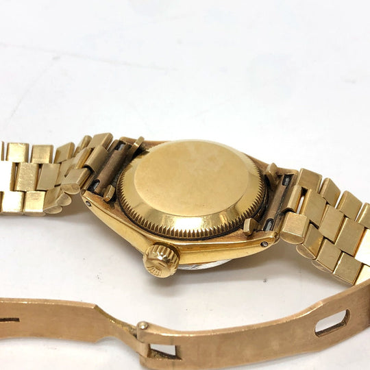 ROLEX Watches Mechanical Automatic 6527 18K Yellow Gold gold K18 Solid Datejust gold dial Women Used Authentic