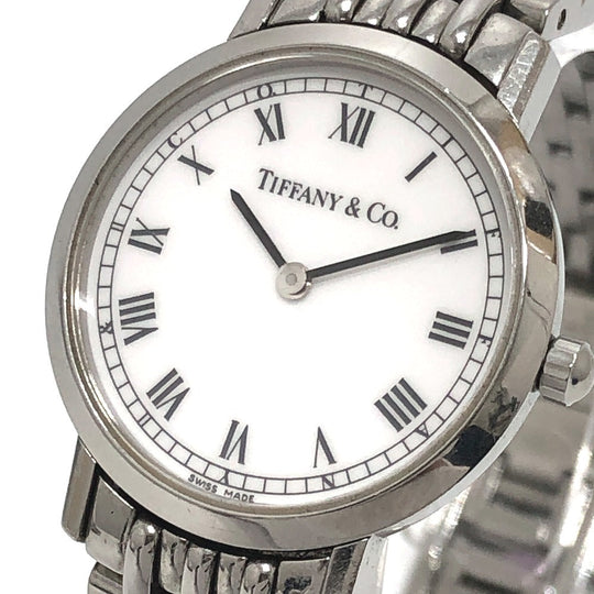 TIFFANY&Co. Watches Quartz ‚l1510 Stainless Steel Silver Classic white dial Women Used Authentic