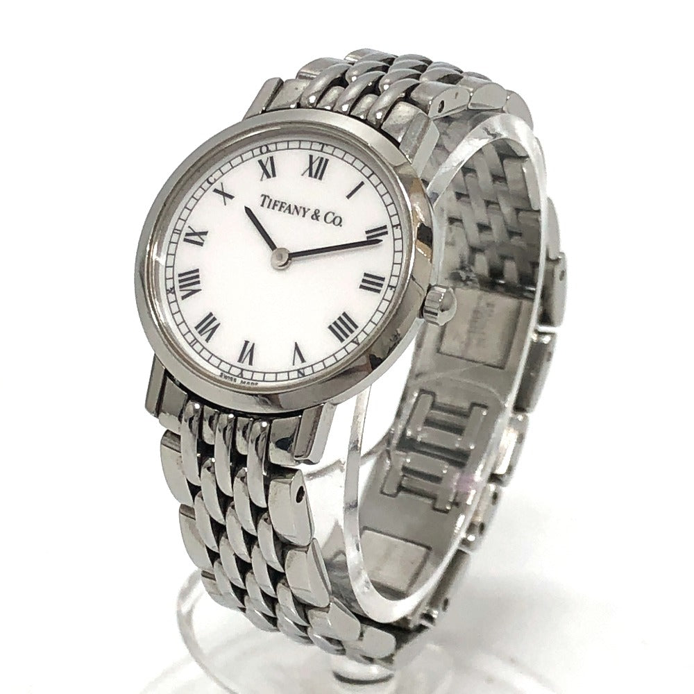 TIFFANY&Co. Watches Quartz ‚l1510 Stainless Steel Silver Classic white dial Women Used Authentic