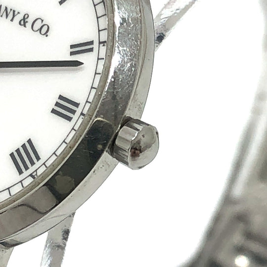 TIFFANY&Co. Watches Quartz ‚l1510 Stainless Steel Silver Classic white dial Women Used Authentic
