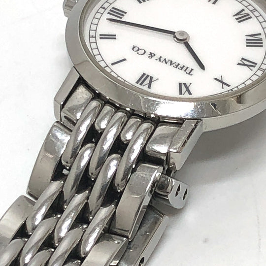 TIFFANY&Co. Watches Quartz ‚l1510 Stainless Steel Silver Classic white dial Women Used Authentic