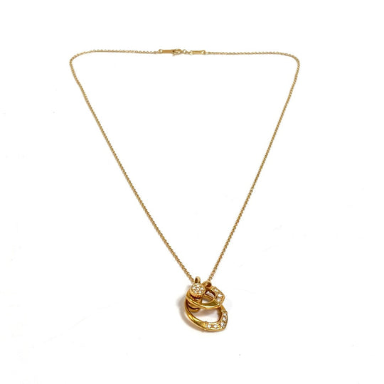 TIFFANY&Co. Necklace 18K gold diamond Women Used Authentic