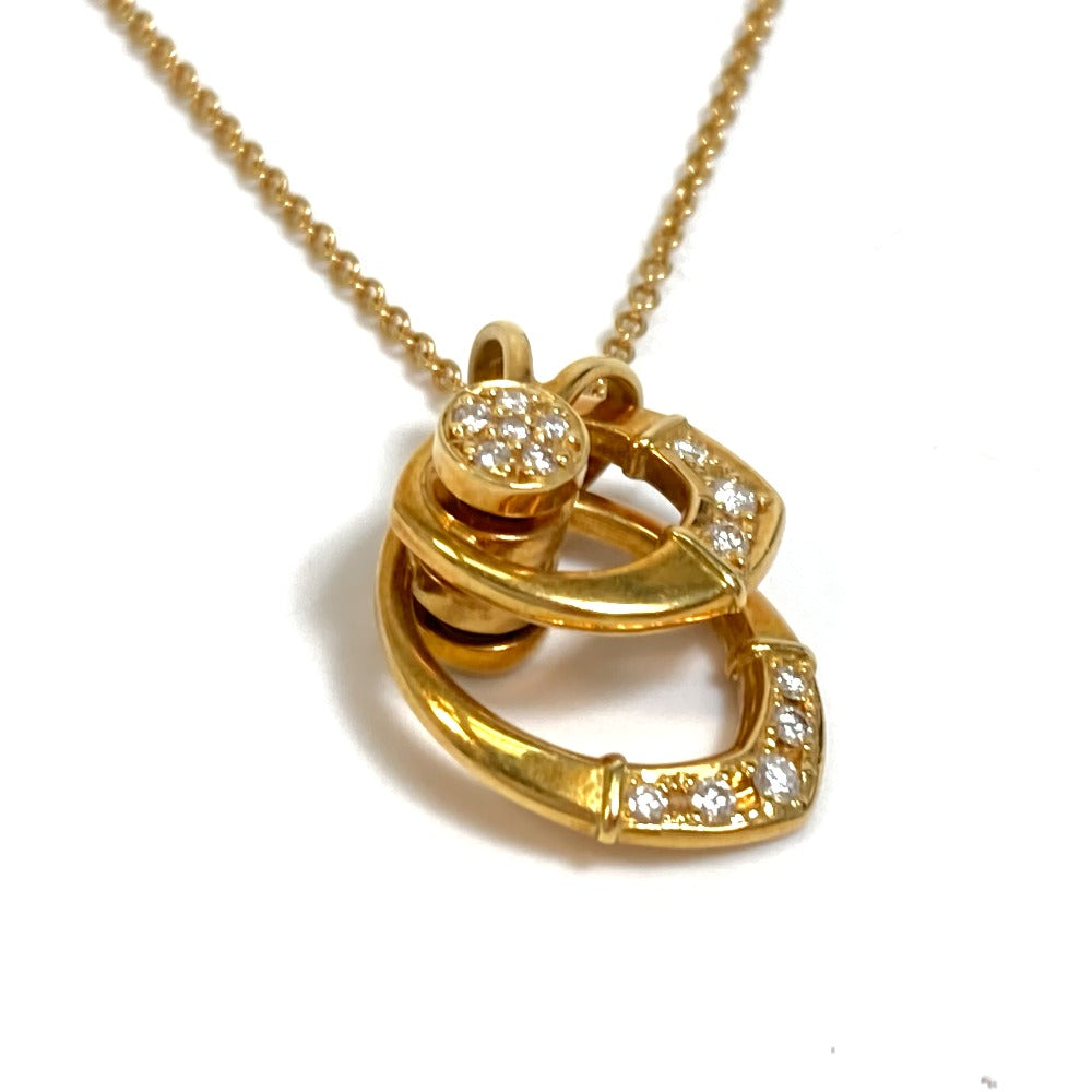 TIFFANY&Co. Necklace 18K gold diamond Women Used Authentic