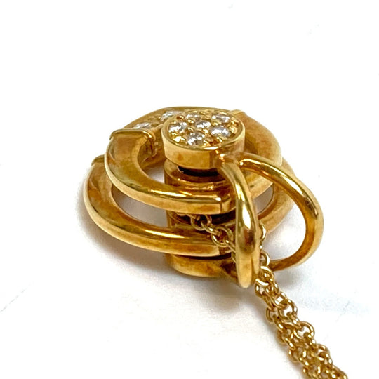 TIFFANY&Co. Necklace 18K gold diamond Women Used Authentic