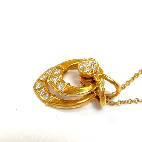 TIFFANY&Co. Necklace 18K gold diamond Women Used Authentic
