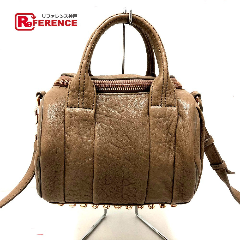 Alexander Wang Handbag leather Pink beige type Pochette Mini rocky Women Used Authentic
