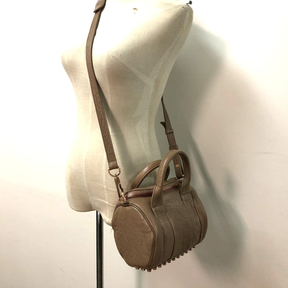 Alexander Wang Handbag leather Pink beige type Pochette Mini rocky Women Used Authentic