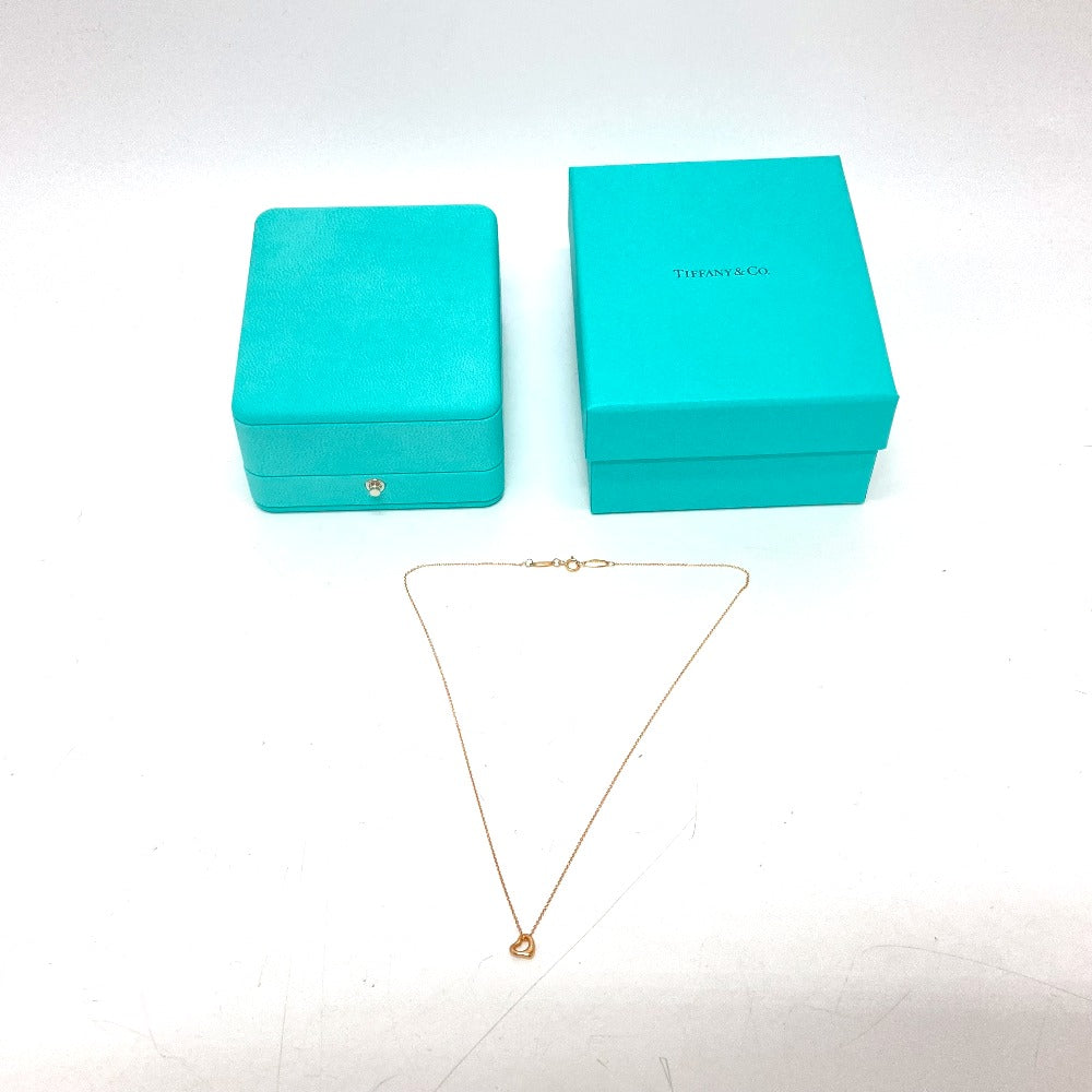 TIFFANY&Co. Necklace 18K Pink Gold gold elsa peretti open heart Women Used Authentic