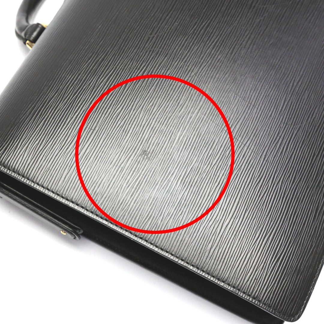 LOUIS VUITTON Business bag M54352 Epi Leather black Briefcase Epi Fermoire mens Used Authentic
