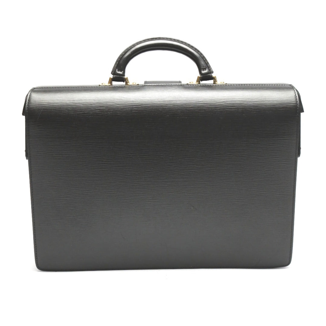 LOUIS VUITTON Business bag M54352 Epi Leather black Briefcase Epi Fermoire mens Used Authentic