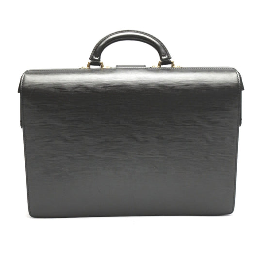 LOUIS VUITTON Business bag M54352 Epi Leather black Briefcase Epi Fermoire mens Used Authentic