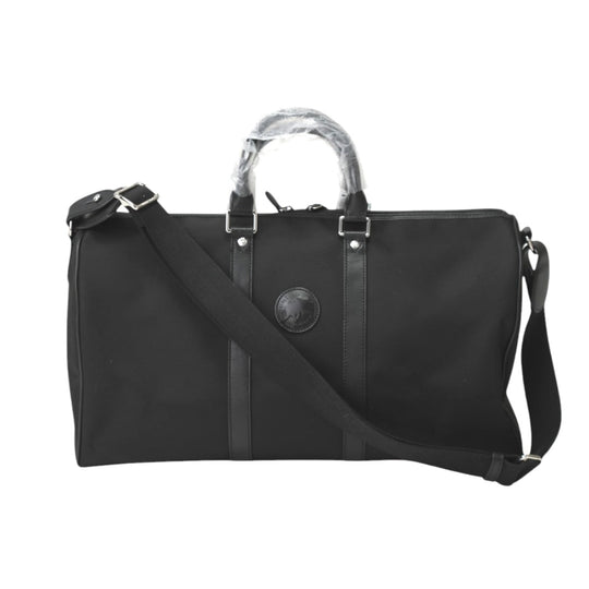 HUNTING WORLD Boston Duffel bag 511501 canvas black Travel bag Mercedes Benz collaboration mens Used Authentic