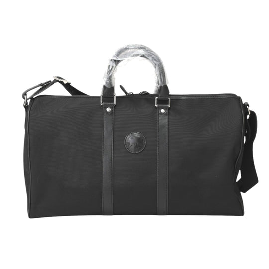 HUNTING WORLD Boston Duffel bag 511501 canvas black Travel bag Mercedes Benz collaboration mens Used Authentic
