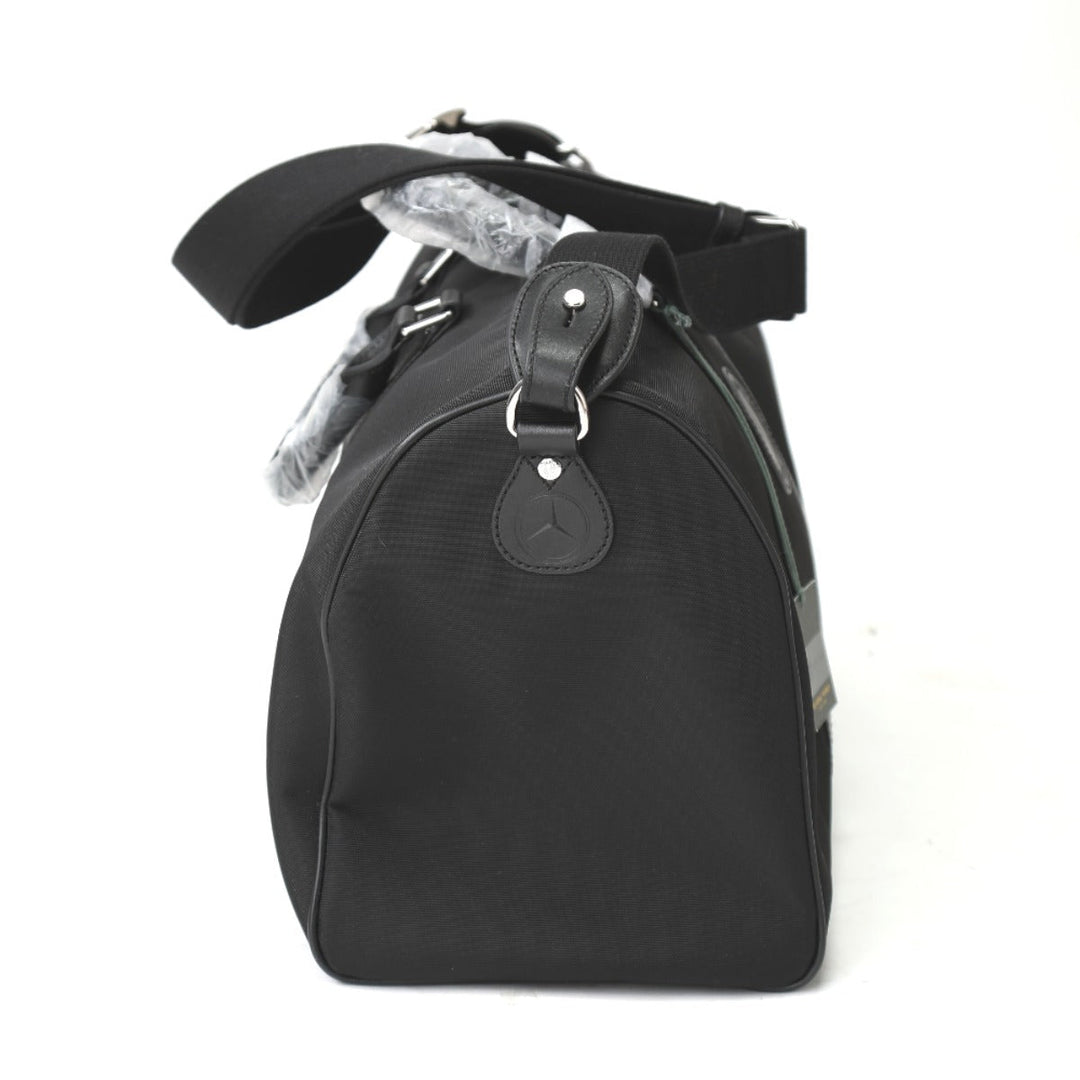 HUNTING WORLD Boston Duffel bag 511501 canvas black Travel bag Mercedes Benz collaboration mens Used Authentic
