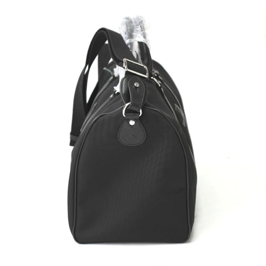 HUNTING WORLD Boston Duffel bag 511501 canvas black Travel bag Mercedes Benz collaboration mens Used Authentic