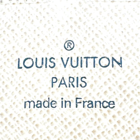 LOUIS VUITTON Long Wallet Purse N60012 Damier canvas white Zip Around long wallet Damier Azur Zippy Organizer unisex(Unisex) Used Authentic