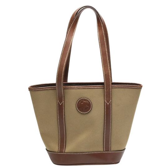 HUNTING WORLD Handbag 4620969 canvas Khaki x Brown Tote Bag Drawstring closure Mini tote mens Used Authentic