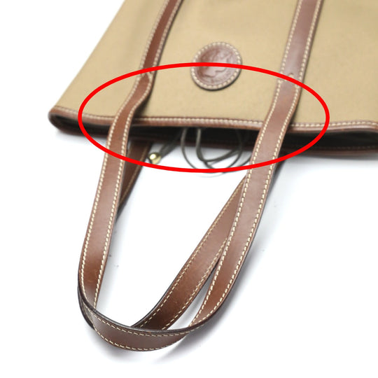 HUNTING WORLD Handbag 4620969 canvas Khaki x Brown Tote Bag Drawstring closure Mini tote mens Used Authentic