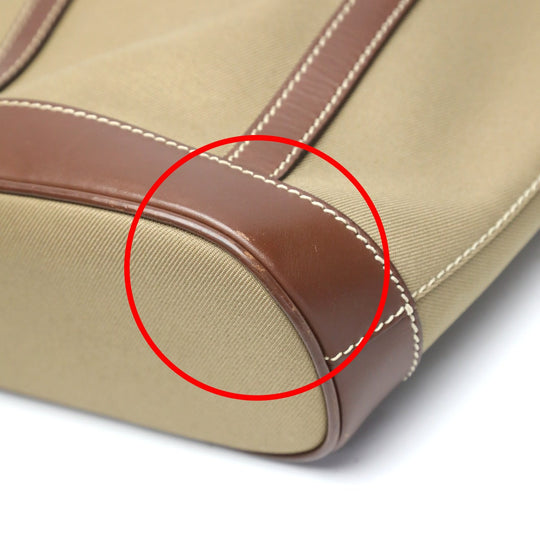 HUNTING WORLD Handbag 4620969 canvas Khaki x Brown Tote Bag Drawstring closure Mini tote mens Used Authentic