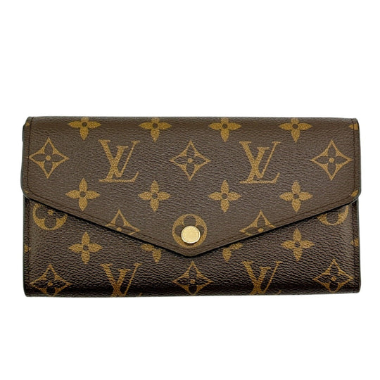 LOUIS VUITTON Long Wallet Purse M62235 Monogram canvas Rose Valerie Zip Around Monogram Portefeuille Sara Women Used Authentic