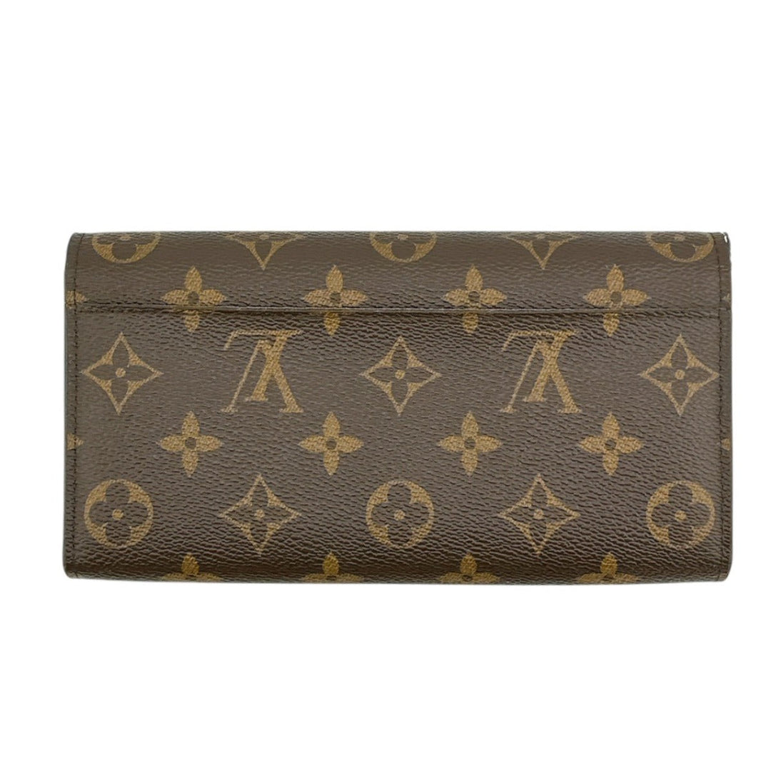 LOUIS VUITTON Long Wallet Purse M62235 Monogram canvas Rose Valerie Zip Around Monogram Portefeuille Sara Women Used Authentic