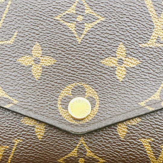 LOUIS VUITTON Long Wallet Purse M62235 Monogram canvas Rose Valerie Zip Around Monogram Portefeuille Sara Women Used Authentic