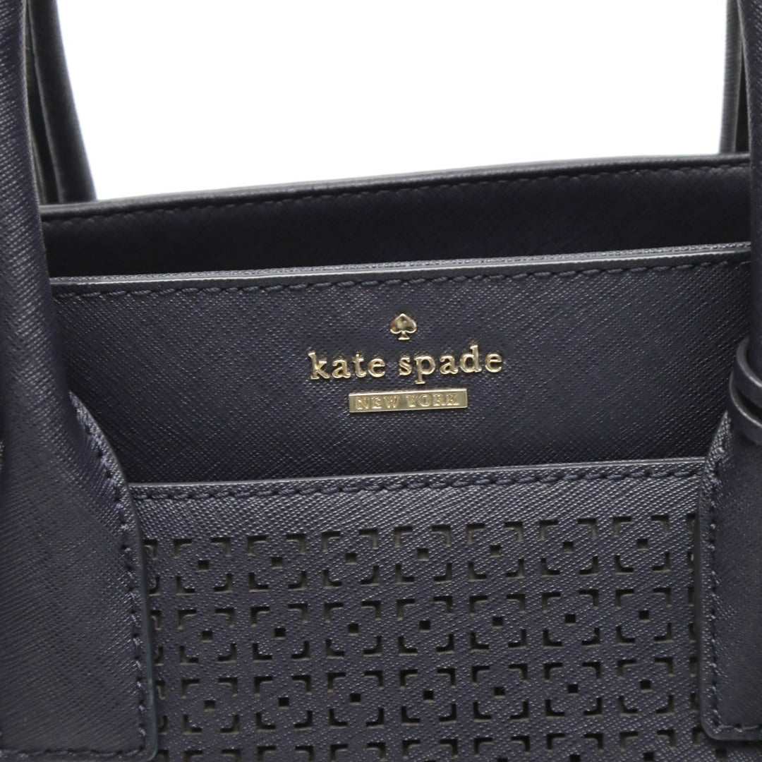 Kate Spade Handbag leather Navy 2WAY