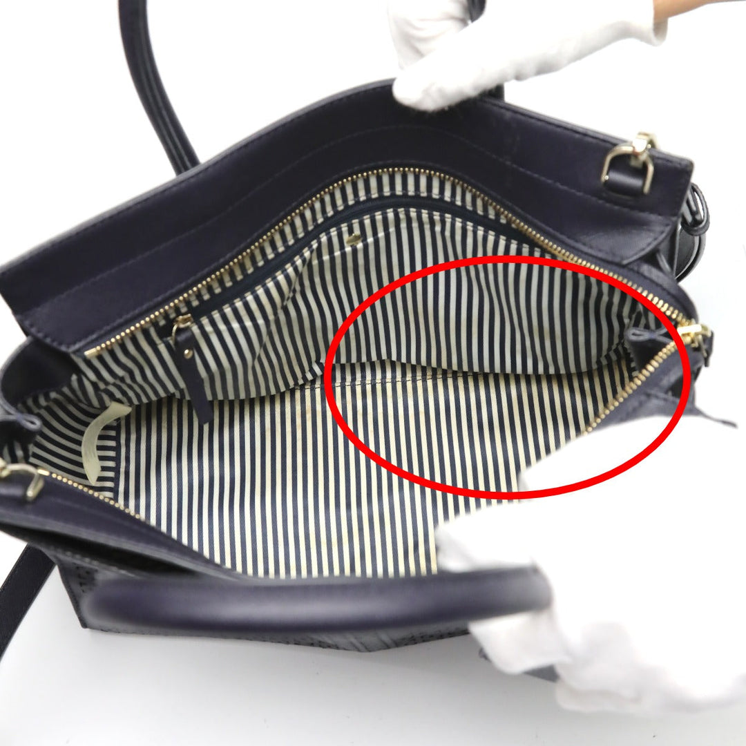 Kate Spade Handbag leather Navy 2WAY