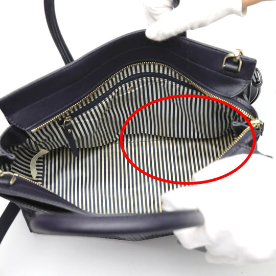 Kate Spade Handbag leather Navy 2WAY