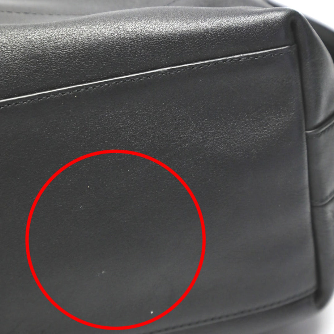 COACH Shoulder Bag 19889 leather black 2WAY bag Cafu Diagonal crossing Women Used Authentic