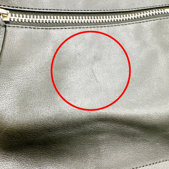 COACH Shoulder Bag 19889 leather black 2WAY bag Cafu Diagonal crossing Women Used Authentic